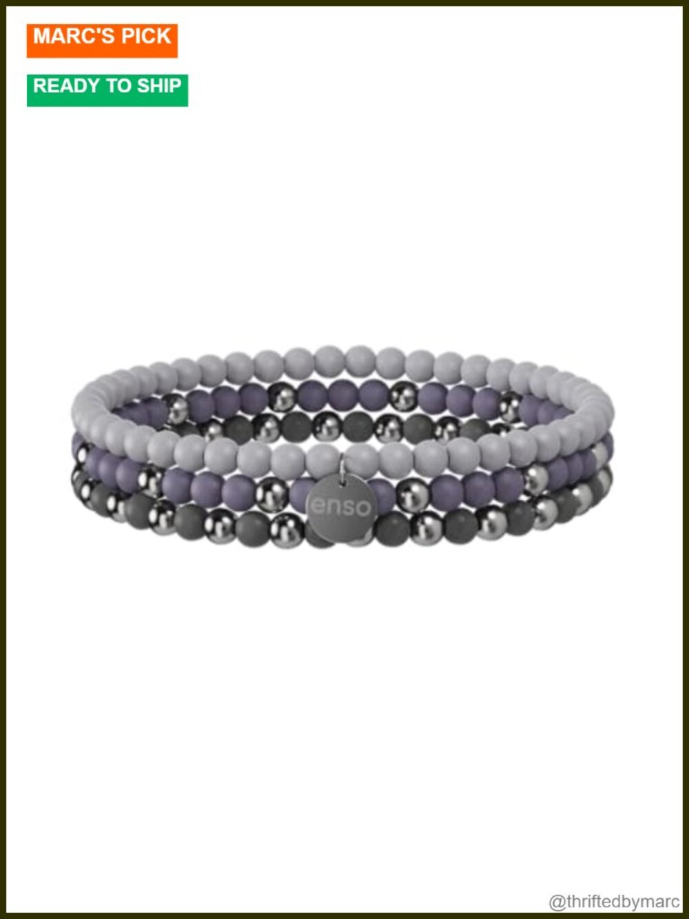 Silicone Stretch Bracelets Adjustable Toggle Comfort Stackable Set